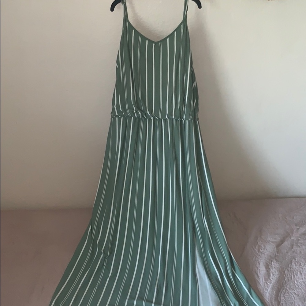 Stripe Maxi dress